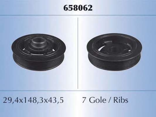 Ременный шкив, коленчатый вал