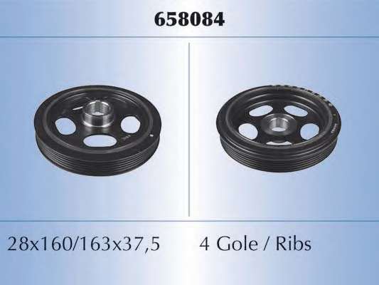 Ременный шкив, коленчатый вал