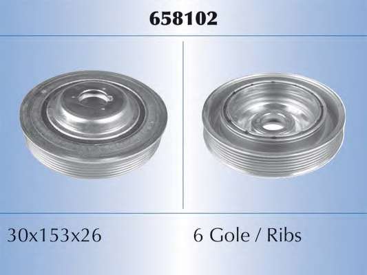 Ременный шкив, коленчатый вал