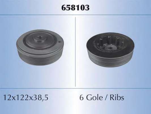 Ременный шкив, коленчатый вал