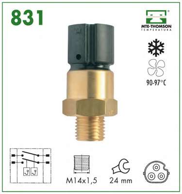 Термовыключатель, вентилятор радиатора