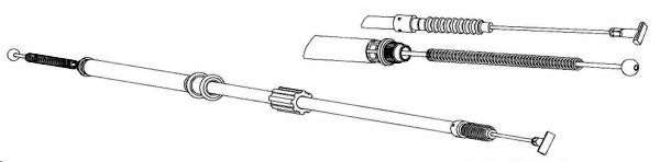 Трос, стояночная тормозная система