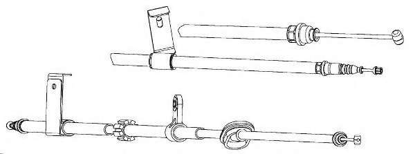 Трос, стояночная тормозная система