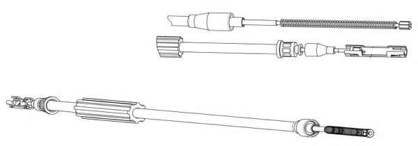 Трос, стояночная тормозная система