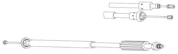Трос, стояночная тормозная система