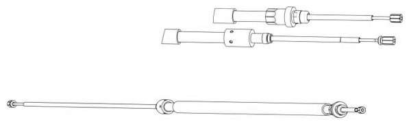 Трос, стояночная тормозная система