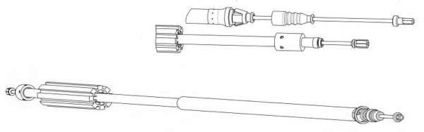 Трос, стояночная тормозная система
