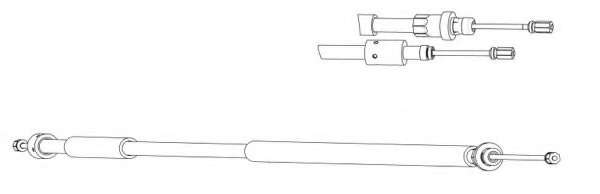 Трос, стояночная тормозная система