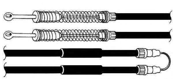 Трос, стояночная тормозная система