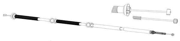 Трос, стояночная тормозная система