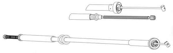 Трос, стояночная тормозная система