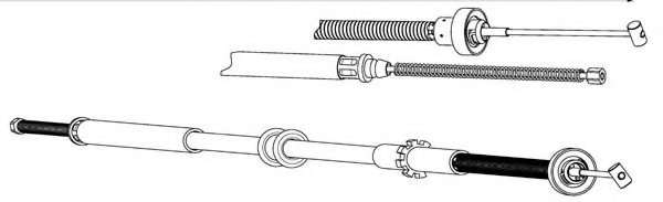 Трос, стояночная тормозная система