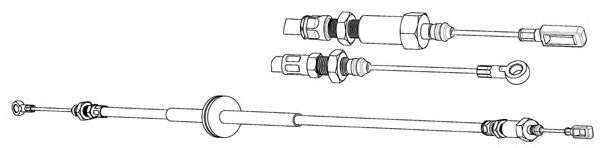 Трос, стояночная тормозная система