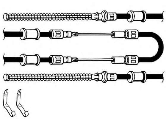 Трос, стояночная тормозная система