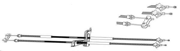Трос, стояночная тормозная система