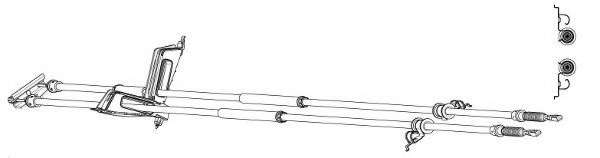 Трос, стояночная тормозная система