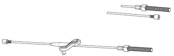 Трос, стояночная тормозная система