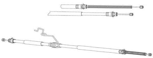 Трос, стояночная тормозная система