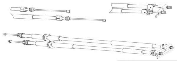 Трос, стояночная тормозная система
