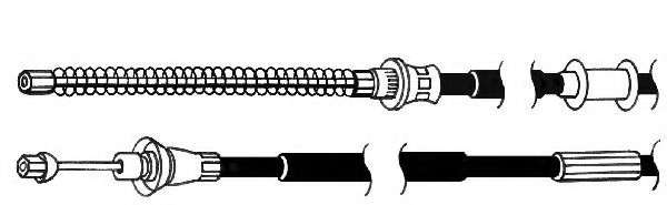 Трос, стояночная тормозная система
