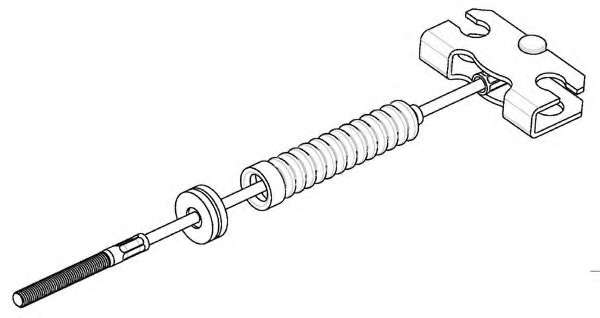 Трос, стояночная тормозная система