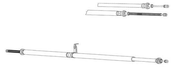 Трос, стояночная тормозная система