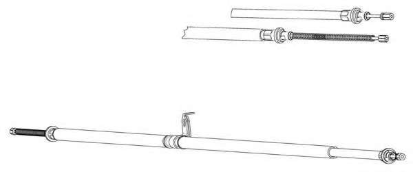 Трос, стояночная тормозная система