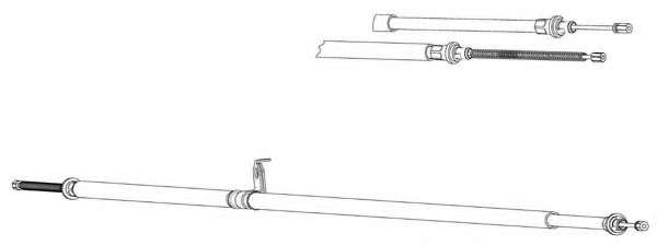 Трос, стояночная тормозная система