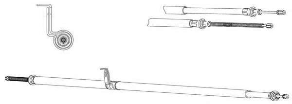 Трос, стояночная тормозная система
