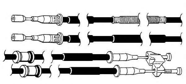 Трос, стояночная тормозная система