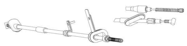 Трос, стояночная тормозная система