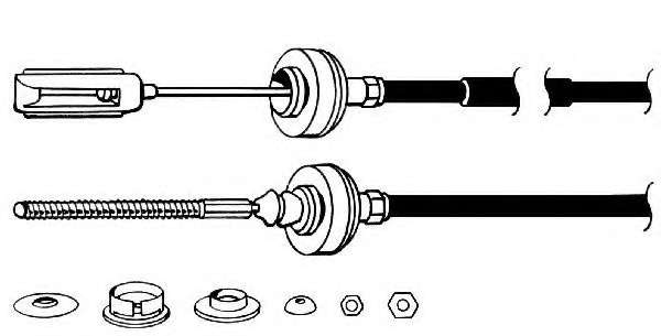 Трос, управление сцеплением
