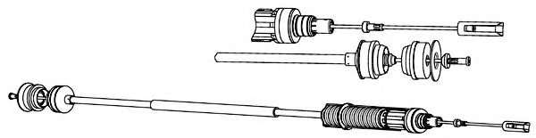 Трос, управление сцеплением