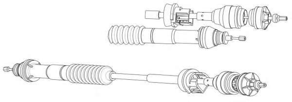 Трос, управление сцеплением