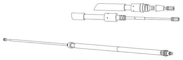 Трос, стояночная тормозная система