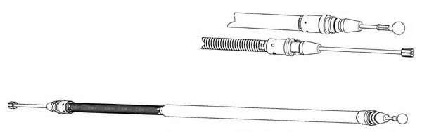Трос, стояночная тормозная система