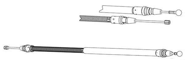 Трос, стояночная тормозная система