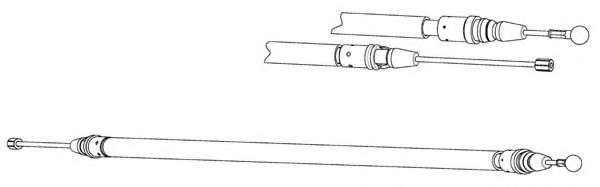 Трос, стояночная тормозная система