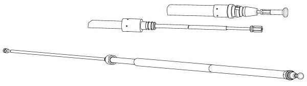 Трос, стояночная тормозная система