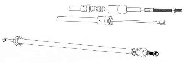 Трос, управление сцеплением