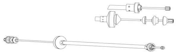 Трос, управление сцеплением