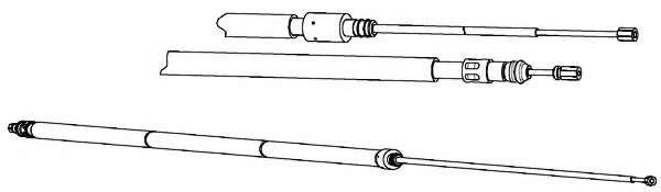 Трос, стояночная тормозная система