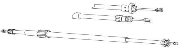 Трос, стояночная тормозная система