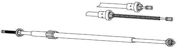 Трос, стояночная тормозная система