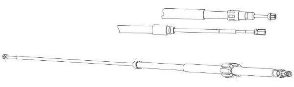 Трос, стояночная тормозная система