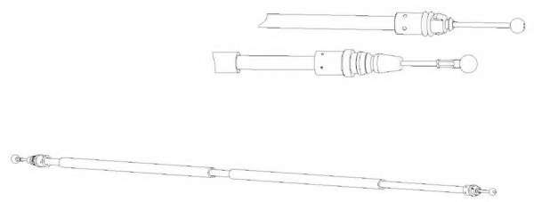 Трос, стояночная тормозная система