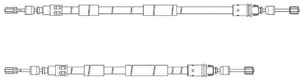 Трос, стояночная тормозная система