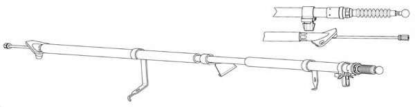 Трос, стояночная тормозная система