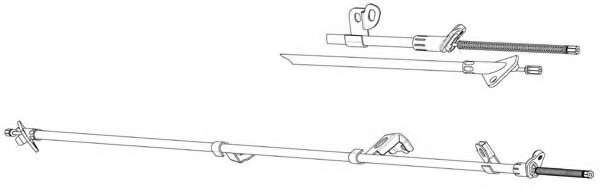 Трос, стояночная тормозная система