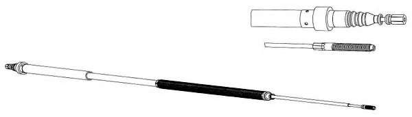 Трос, стояночная тормозная система